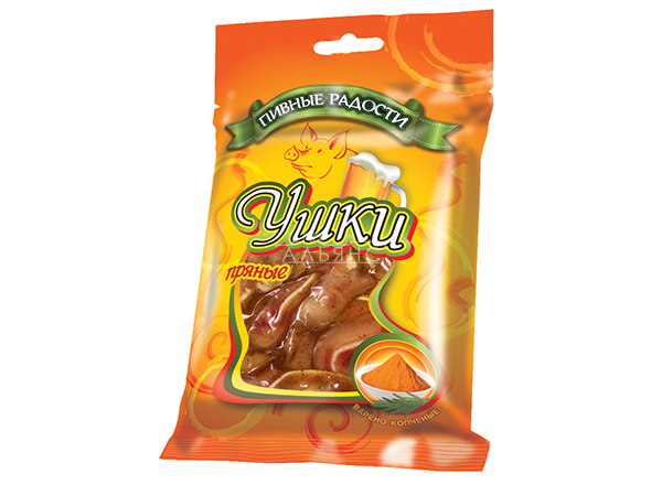Уши свиные пряные "Пивные радости" (100гр) в Астрахани