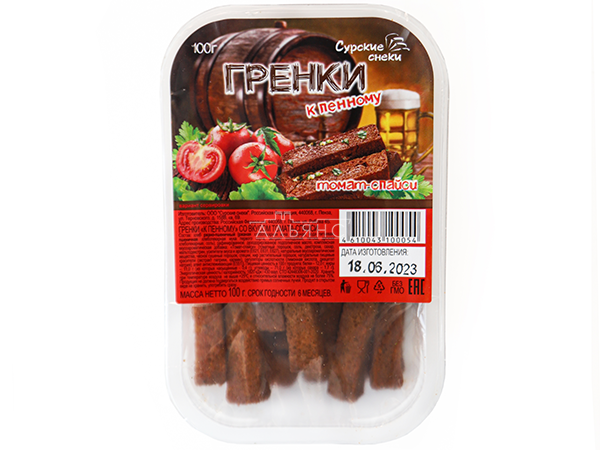 Сурские гренки Томат спайси (100 гр) в Астрахани
