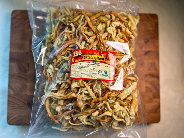 Нитка ЖАРЕНАЯ "Васаби" Oktobersnack 1 кг (сырный продукт) в Астрахани