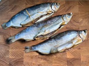 Кальмар паутинка: Пелядь вяленая крупная потрошеная